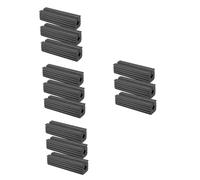 HEMOTON 4 Ensembles Vise Clamp Caoutchouc pour Golf Kit De Serrage De Poignée De Club Compatible avec Drivers Et Putter Assemblage Facile Et Securisé 3 Pièces * 4