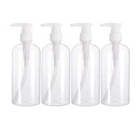 Hemoton 4 Pcs 500 ML Vide Lotion Bouteilles en Pompe Bouteille Voyage Corps Lavage Récipient pour Shampooing Liquide Distributeurs