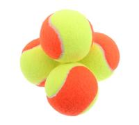 HEMOTON 4 Pièces Balles D'entraînement de Tennis Colorées en Caoutchouc | Structure Souple sans Pression, Prise Facile, Coordination Œil-main, Usage Familial et Débutant