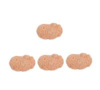 HEMOTON 4 Pièces Boîte à Clés Pierre Factice pour Extérieur Dispositif de Rangement Décoratif avec Compartiment Secret pour Clés Sculpture de Jardin Résistante et Réaliste Accessoire pour