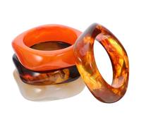 HEMOTON 4 Pièces Bracelets Larges Acrylique Unisexes Joncs Géométriques Irréguliers Multicolores Accessoires Légers et Durables pour Femmes Style Punk et Mode Festival Lot