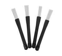 HEMOTON 4 pièces Brosses pour Batterie Jazz Nylon Accessoires de Percussion Portables pour Cajon et Batterie Acoustique Compatibles Universellement avec Divers Modèles Brosses Durables à