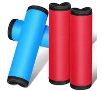 HEMOTON 4 Pièces Coussinet Antidérapant Amovible pour Barre de Traction, Housse en Polyester pour Haltères et Barres, pour Équipement Fitness à Domicile