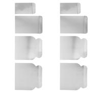 HEMOTON 4 Pièces Couteaux à Enduire Acier Inoxydable Outils de Grattage Muraux Résistants pour Réparation Peinture et Lissage Plaques de Plâtre Couteaux Multifonctions Ergonomiques pour