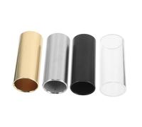 HEMOTON 4 pièces Diapositives Guitare Électrique Métal Finger Slide pour Blues Country Jazz Amélioration Tonalité et Contrôle Confortable