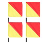 HEMOTON 4 Pièces Drapeau de Signalisation Nautique, Drapeau de Commandement Naval, Pvc et Tissu, Normes Internationales des Signaux, Clips en Acier Inoxydable et Cordes de Fixation,