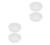 HEMOTON 4 pièces Gamelles Céramique pour Hamsters et Petits Animaux Lot de Résistants Aux Morsures et Déversement Accessoire pour Rongeurs