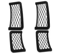 HEMOTON 4 pièces Organisateur de Voiture Filets de Rangement Résistants Anti-dérapants pour Téléphone et Accessoires Poches de Rangement Multifonctionnelles pour Siège et Coffre