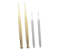 HEMOTON 4 pièces Stylo Massage Acupression Acier Inoxydable Auriculaire Portable Détecteur Point Auriculothérapie Précis pour Auto-massage et Diagnostic