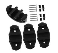 HEMOTON 4 Pièces Support d'attache pour Bateau Taquet de Came de Voile Accessoires de Navigation Taquet d'ancrage pour de Kayak pour Bateau Fond Ouvert Nylon Noir