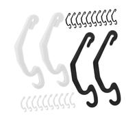 HEMOTON 40 Pièces Clips de Serrure pour Cage Petits Animaux Attaches Plastique pour Fixation Facile de Cages à Hamsters et Poulets Accessoires de Sécurité pour Enclos