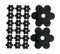 HEMOTON 40pièces Butées Caoutchouc Forme De Fleur pour Mât De Drapeau De Jardin Lot de Accessoires De Remplacement Antidérapantes pour Supports De Drapeaux De Cour Jardin