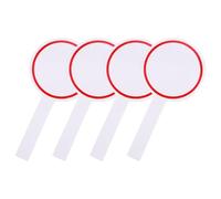 HEMOTON 4pcs Ardoises de Jury Rouge en Mousse Surface Effaçable à Sec, Matériau Stable et Flexible pour Tableau Velleda et Vote