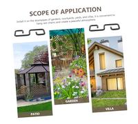 HEMOTON 4pièces Adaptateurs De Gouttière Métal pour Chaîne De Pluie Clips Installation pour Pluviales Accessoires De Drainage De Toit