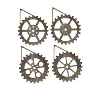 HEMOTON 4pièces Engrenages Muraux Industriels Décoration Murale d Engrenage Vintage Art Mural Industriel Pour Maison