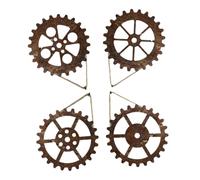 HEMOTON 4pièces Engrenages Muraux Industriels Décoration Murale Engrenage Vintage Art Mural Industriel Pour Maison Décoration Créative