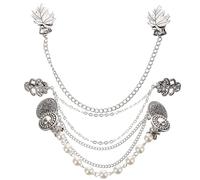 HEMOTON 4pièces Lot de Pinces pour Cardigan et Col Pinces Délicates à Pull et Châle Vintage Accessoires Élégants