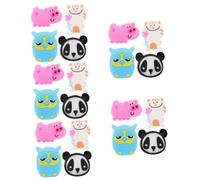 HEMOTON 5 Ensembles Amortisseurs De Vibrations pour Tennis Lot de Formes Animaux Chat Cochon Panda Hibou Accessoires De Tennis Et Compacts pour Confort Optimal 4 Pièces * 5