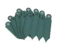 HEMOTON 5 Pièces Bordures de Jardin Plastique Clôtures Décoratives pour Aménagement Paysager et Définition des Bordures de Pelouse Couleur Vert Naturel Résistantes Aux Intempéries