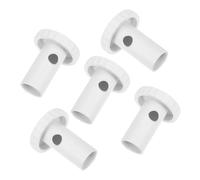 HEMOTON 5 Pièces Bouchon de Vidange pour Congélateur, Bouchon du Tuyau D'évacuation du Réfrigérateur, Plastique Blanc, Rond, Étanche et Anti-poussière, pour Réfrigérateur et Congélateur,