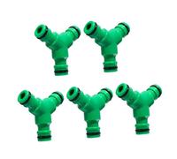 HEMOTON 5 Pièces Joint d'irrigation à 3 Voies éclater Tuyau Flexible séparateur de Robinet de Jardin connecteur de Tube d'irrigation Robinet connecteur Rapide Plastique Vert