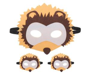 HEMOTON 5 Pièces Masque De Cosplay Hérisson Masque De Costume D'animal D'halloween De Mascarade Fête Demi-Visage D'anime Accessoires Pour Fournitures De Fête De Festival De