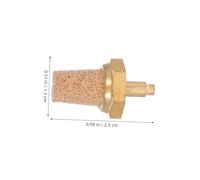 HEMOTON 5 Pièces Nozzle Cuivre pour Machine à Brouillard de Scène Filtre Silencieux Pneumatique avec Réducteur de Bruit Compatible avec Bulleur Installation Facile et Remplacement Rapide
