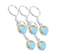 HEMOTON 5 Pièces Porte Clés Globe Accessoire Créatif pour Fête Décoration de à de Fin Année Scolaire