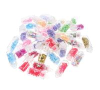 HEMOTON 50 Pièces Breloque Étoile en Verre Cristal, Diy, Lot | Verre et Plastique, Forme Étoilée, Facile, pour Boucles D'oreilles et Porte-clés Couleur Aléatoire