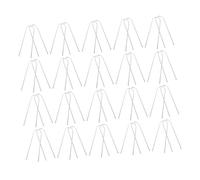 HEMOTON 50 Pièces Piquets de Fixation Acier Galvanisé Lot de Agrafes pour Tissus de Jardin Panneaux Paysagers Paillage Outil Pratique pour Stabilisation Au Sol