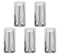 HEMOTON 5PCS Métal parties de batterie griffe de support de tambour pour snare drum jazz drum argent remplacement des pattes de tambour accessoires de remplacement