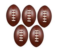 HEMOTON 5pièces Mini Ballons De Rugby Mousse pour Garçon Fille Lot de De Fête Et Petits Jouets De Sport