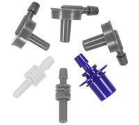 HEMOTON 6 pièces Connecteurs de Brassard pour Tensiomètre Accessoires de Tête de Connexion pour Manchette de Pression Artérielle à Usage Domestique Adaptateurs de Rechange Faciles à