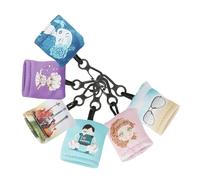 HEMOTON 6 pièces Lot Chiffons Nettoyants Multi-usage pour Écrans Mobiles et Lunettes Porte-clés Décoratif Léger et Compact Nettoyant Lentilles et Surfaces Délicates Accessoire Pratique