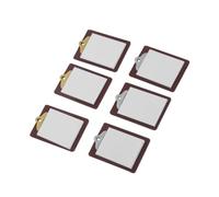 HEMOTON 6 Pièces Miniature Whiteboard Clipboards Small Lightweight Writing Boards for Dollhouse School Supplies Authentic Simulation Accessories for DIY Micro Scene