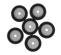 HEMOTON 6 Pièces Poulie De Pression D'axe en Plastique Galet Presseur De Platine Cassette Galet Presseur pour Flûte à Bec Galet Presseur pour Bande Radio Rouleau Mégaphone Caoutchouc
