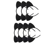 HEMOTON 6 Pièces Serrage-tête en Tissu Confortable et Fixant Oreilles de Chat Noir Accessoire de Fête pour Noël et Halloween Élégant et Charmant Bandeau de Soirée Cosplay