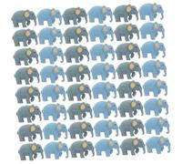 HEMOTON 60 Pièces Miniature Resin Elephant Figurines Realistic Small Animal Models for Dollhouse Garden Home Natural Decor and Creative Play