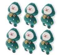 HEMOTON 6pièces Jouet Chat Peluch Noël Jouet à Chat Chaton Interactif Mignon Herbe