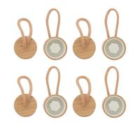 HEMOTON 8 Bouchons D'étanchéité en Bois Réutilisables avec Corde pour Bouteilles d'eau en Verre, 8 Pièces, Couvercles Hermétiques Portables pour Usage Quotidien et Voyage