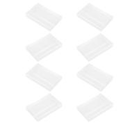 HEMOTON 8 Pièces Boîte à Cassettes Audio Transparente en PP Protection Robuste et Porte-Notes Pratique, pour Ranger Vos Cassettes en Déplacement ou Maison