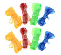 HEMOTON 8 Pièces Chinese Jump Rope Set For And Adults Elastic Skipping Bands In And Adjustable Outdoor Exercise Toys For Children