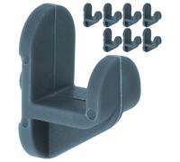 HEMOTON 8 Pièces Clip en Plastique pour Étagère de Réfrigérateur | Fixation sans Perçage, Rangement Suspendu pour Clayette et Vitre, Usage Quotidien Solide, Finition Polie