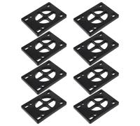 HEMOTON 8 Pièces Coussinets Anti-Vibrations pour Skateboard, Rehausseurs | Chocs, Contrôle Régulier, pour Trucks de Cruiser et Street Standard, Noir, Lot Pratique