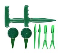 HEMOTON 8 Pièces Dispositif De Transfert De Semis Épandeur De Plantation Outils D'épandage Usine Planteur Multi Pelouse Trousse De Plein Air Épandeur Portatif Vert Plastique