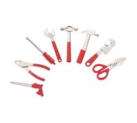 HEMOTON 8 pièces Lot de Outils Miniatures pour Maison de Poupée Marteau et Miniatures Accessoires Réalistes pour Scènes DIY Décoration Photo et Collection
