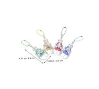 HEMOTON 8 pièces Porte Clés Mini Griffe Plastique Colorée Suspendu Décoratif pour Sac Garçon Fille Collectible