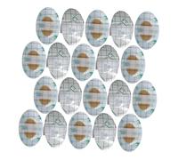 HEMOTON 80 Pièces Ear Patches Soft PU Disposable Swim Ear Stickers For Bath Shower Protection Newborn Covers For Swimming And Water Sports