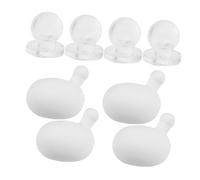 HEMOTON 8pièces Bulles Silicone pour Inserts DIY Jouets Anti-Stress pour Garçon Fille Et Adolescents Petites Bulles à Presser pour Porte-clés Et Accessoires