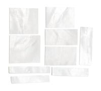 HEMOTON 9 Pièces Incrustations de Touche en Coquille Blanche pour Guitare et Basse, Matériau Facile à Couper et Installer, pour Décorer Votre Instrument DIY